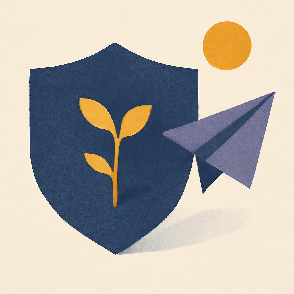 Visuel sobre representant une carte de mutuelle santé moderne posee sur un fond clair